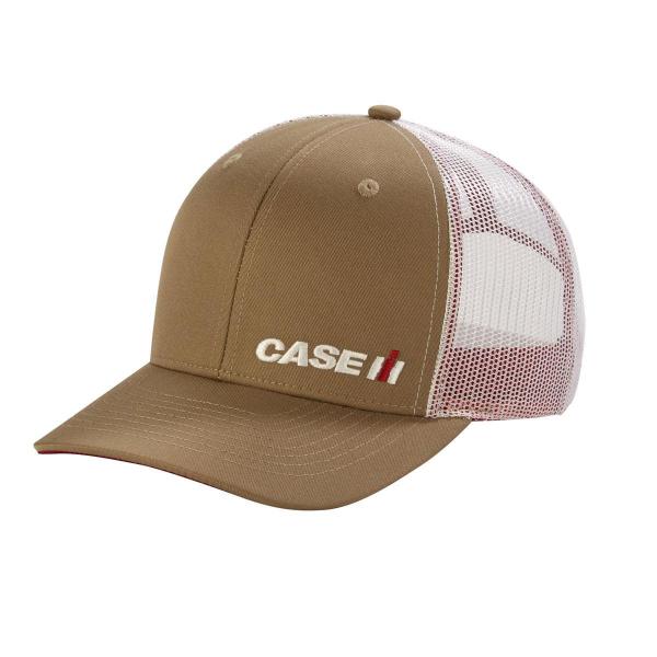 【並行輸入品】Case IH Back Roads ブラウンツイルキャップ ホワイトメッシュバック 400858 ワンサイズ, ブラウン, On