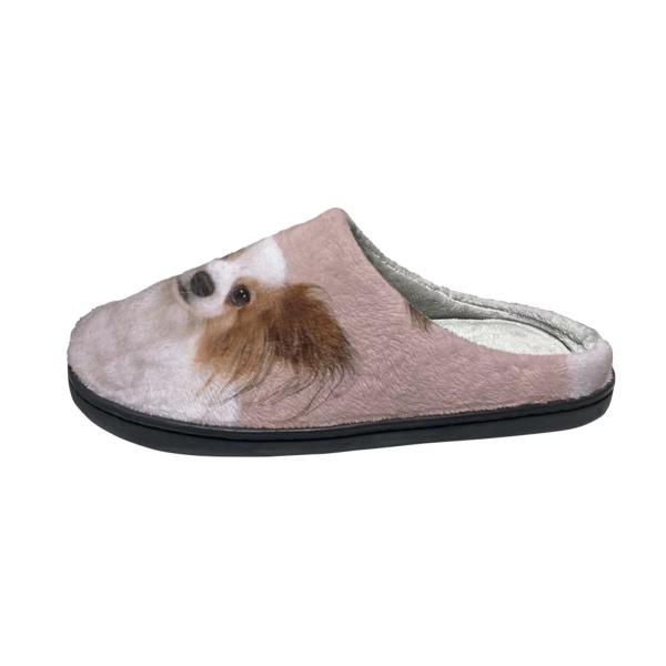 【並行輸入品】Yzaoxia Women House Slippers Cute Papillon Puppy Soft Bedroom Sl