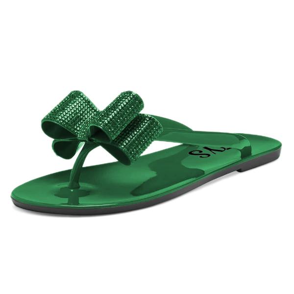 FYSグリーンリボン付きフラットサンダルの注目すべき特徴とは？