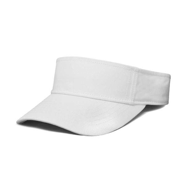 【並行輸入品】DALIX Visor Hat Adjustable Cotton Men Women Classic in White