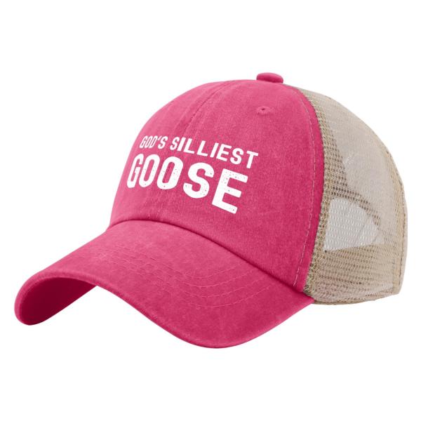 【並行輸入品】Gods Silliests Gooses Trucker Hat Women Funny Mesh Baseball Cap