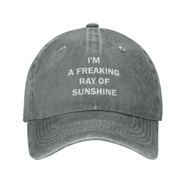 【並行輸入品】I'm A Freaking Ray of Sunshine Hat for Women Baseball Cap Vintag