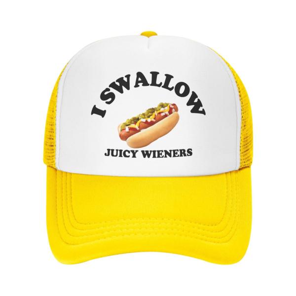 【並行輸入品】Diputer I Swallow Juicy Wieners HOT Dog Trucker Hat for Men Wome