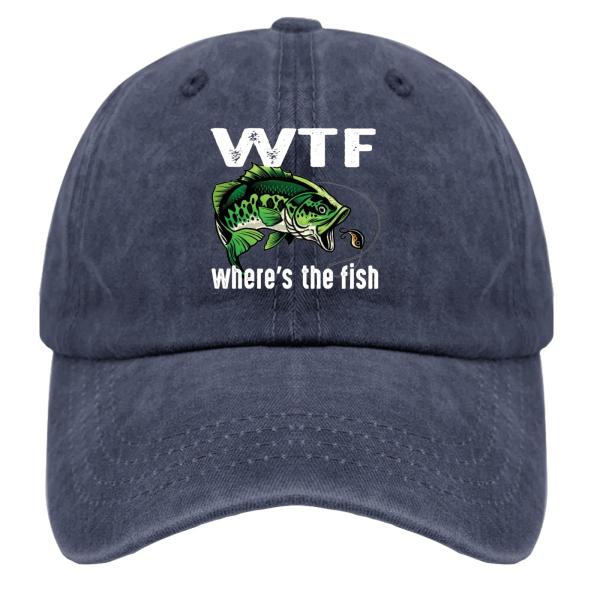 【並行輸入品】Generic fishing hat Where's The Fish Funny fishing hat Hat for M