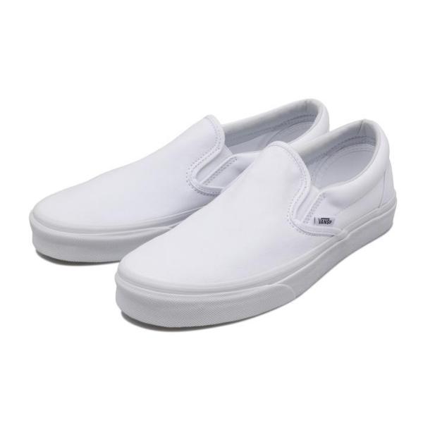 ���@���Y �X�j�[�J�[ VANS CLASSIC SLIP-ON �N���V�b�N�X���b�|�� VN000EYEW00 TRUE WHITE