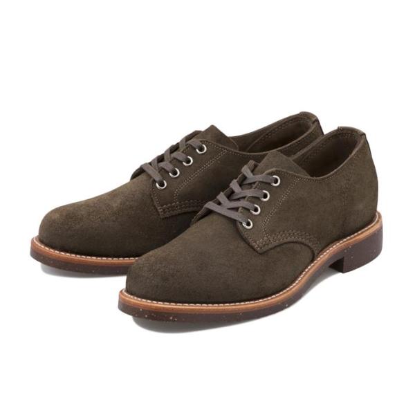 CHIPPEWA チョコレートモス　スエードブーツ CHIPPEWA（チペワ） 4INCH SUEDE SERVICE OXFORD 4インチ スエード