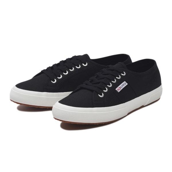 ���f�B�[�X SUPERGA �X�y���K 2750-COTU CLASSIC S000010�@BLACK-Fwht F83