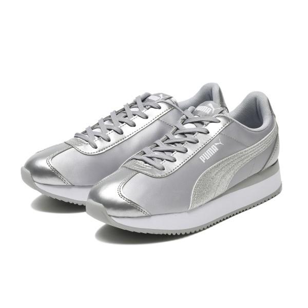 レディース Puma プーマ Puma Turino Stacked Glitter プーマ チュリーノ スタックド グリッター 03silver Silver Abc Mart Paypayモール店 通販 Paypayモール