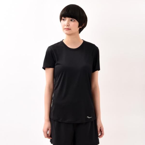 fB[X SauconyAp TbJj[ W STOPWATCH SHORT SLEEVE jOVc SAW800283-BK@BLACK