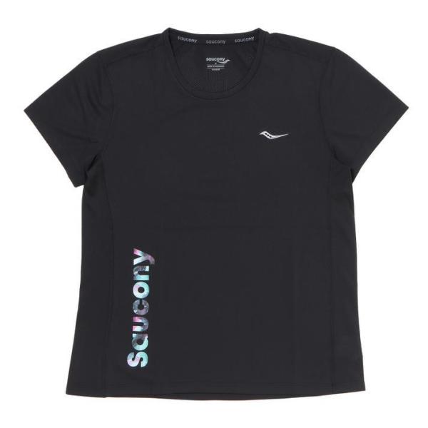 fB[X Saucony TbJj[ W STOPWATCH GRAPHIC S/S jOVc SAW800372-BK BLACK