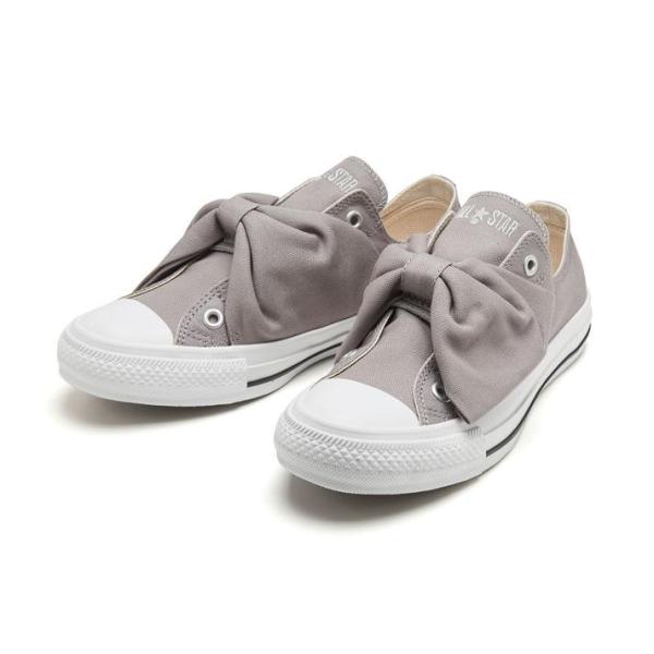 CONVERSE ALL STAR リボン付きスニーカー グレー　24cm レディース 【CONVERSE】 コンバース AS RIBBONBELT OX