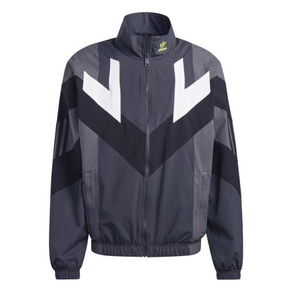 adidas ジップアップジャケット 黒/青グレー　M  新品未使用 adidas Originals アディダス ジャケット メンズ ネイビー トラック