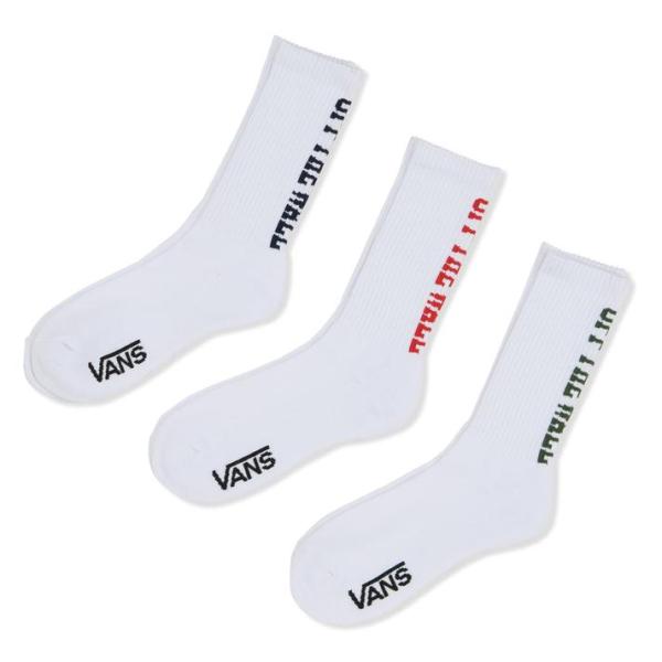 VANS（ヴァンズ） OTW CA 3Pack SKS ソックス 123K1210301 ABC-MART