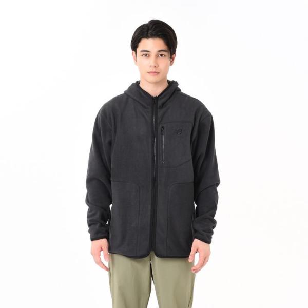 ニューバランス ストレッチ フリース パーカー ジャケット XL 黒 ゴルフにも New Balance（ニューバランス） M フリースジャケット アウター