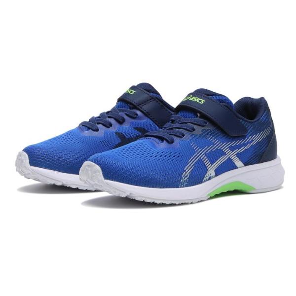 キッズ ASICS アシックス 19-24(H) LAZERBEAM RJ-MG-BW 白底タイプ19-24 レーザービーム RJ-MG-BW 1154A201-400 BLU/SLV