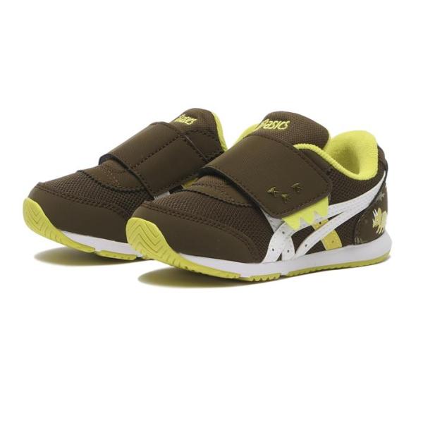 約1歳から3歳の幼児向けに展開する「BABY」シリーズのローカットシューズ。子供達の大好きな恐竜をモチーフにした、遊び心のあるアイテムです。かかとの安定性を重視し、かかとを包み込む立体的な中敷を採用。 扇形のつま先部分は足ゆびをのびのびと動...