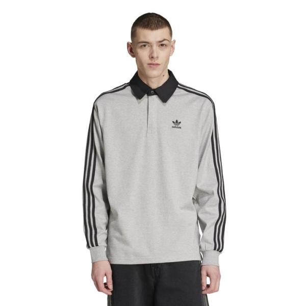 adidas（アディダス） U RUGBY POLO LS ロングスリーブ JY1399 MGREY
