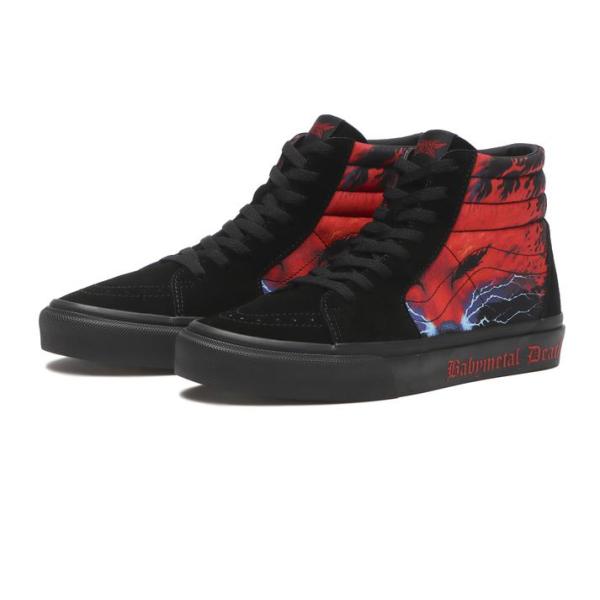 VANS（ヴァンズ） SK8-HI スケートハイ V38CF BABYMETAL BLACK/RED