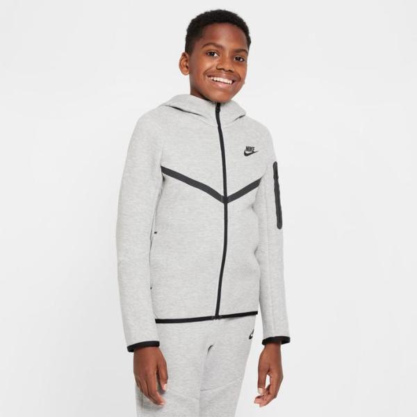 スマホ・タブレット・パソコン NIKE TECH FLEECE SET NIKE（ナイキ） キッズ K TCH FLC FZ - PD スウェット HV5867 063D GR