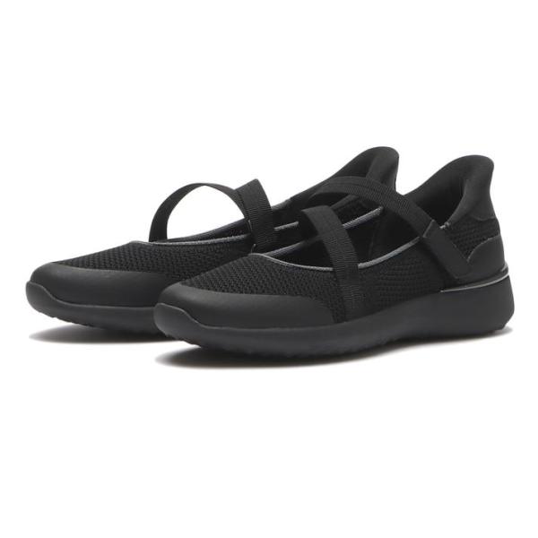 ＜ハンズフリー＞レディース ABC SELECT エービーシーセレクト QS MARYJANE SNK メリージェーンスニーカー W1051 ALL BLACK
