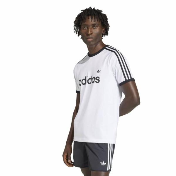 adidas（アディダス） M 3-STRIPES SLIM RINGER TEE ショートスリーブ