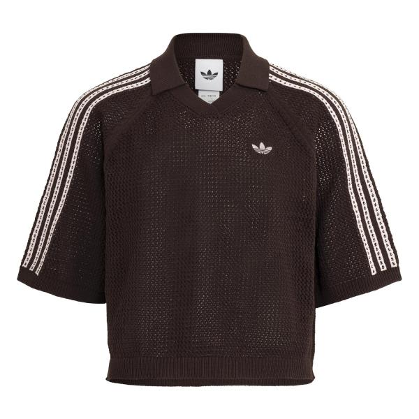 adidas（アディダス） レディース W KNIT CROCHET SS POLO ショート