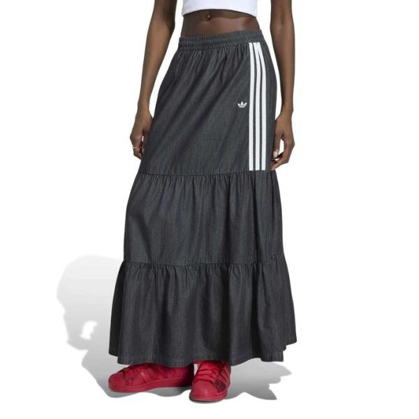 レディース adidas アディダス W DENIM SKIRT スカート KY8114 MEDIUMBLACKDENI