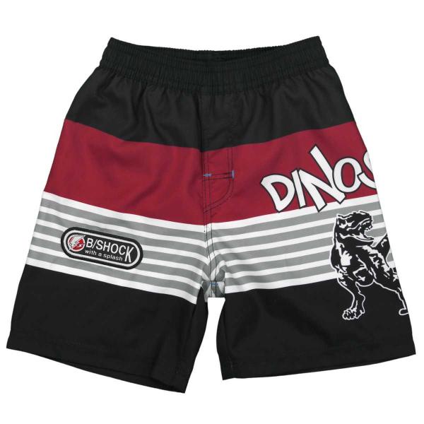 [Release date: March 29, 2018]ボーイズキッズ・ボーダーx恐竜柄サーフパンツ・海パン ・ カラーxボーダーx恐竜柄サーフパンツ ・ ウェスト部分ゴム入り（ウエスト部・サイズ表記平置きにて採寸・ゴム入りなので伸縮性...