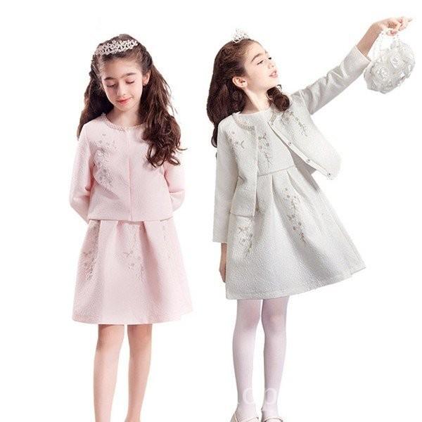 子供服キッズフォーマルピアノ発表会結婚式女の子用コートワンピース110 170cm子どもドレスフォーマルドレス衣装花柄コンクール入学式卒業式 5starinspections Com