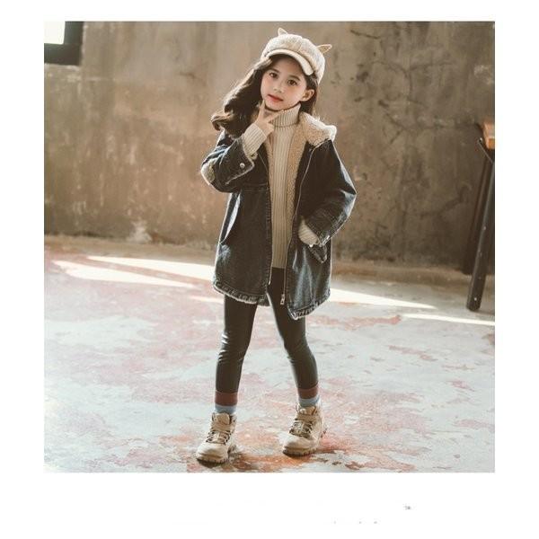 韓国子供服キッズ女の子ジャケットアウタージーンズフード付きデニムコート厚手コートおしゃれ女の子冬服防寒ジュニア服出かけ着や110 160cm Www Npattorney Com