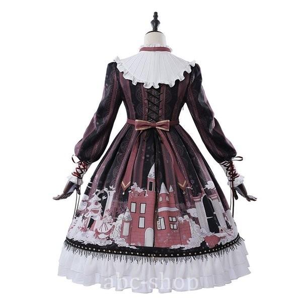 好評正規品にて期間延長 ワンピース春夏ロリータワンピースロリータ風ワンピゴシックレディース4点セットコスプレハロウイン可愛い姫様ゴスロリ日系女子中高生 爆発的人気