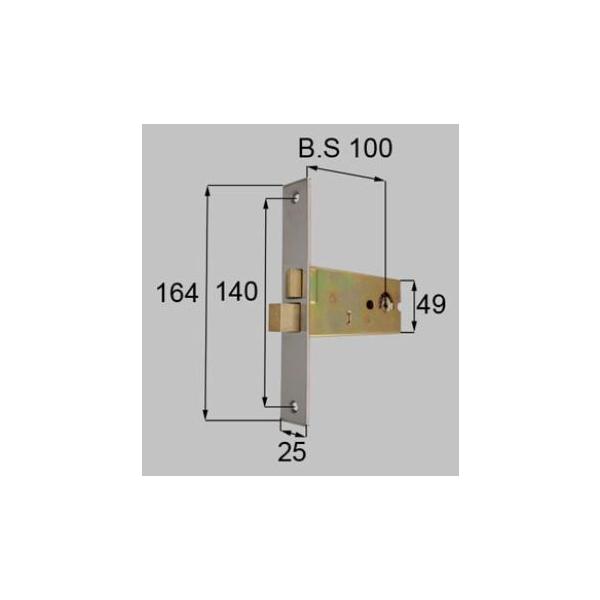 部品名 : 箱錠(右)商品コード : DEXZ001色 : シルバー内容物 : 本体×１備考 : 刻印表示 SHOWA IS-152 【寸法】バックセット（Ｂ.Ｓ）100ミリ注意：左右勝手がございます。左吊用はDCXZ002になりますクリエ...
