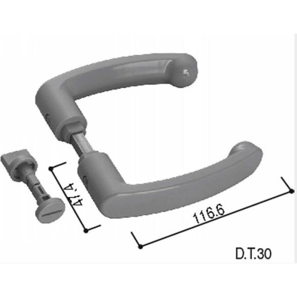 やまさん専用 YKK AP HH-K-38984 YB：ブロンズ 浴室ドア用 レバーハンドル