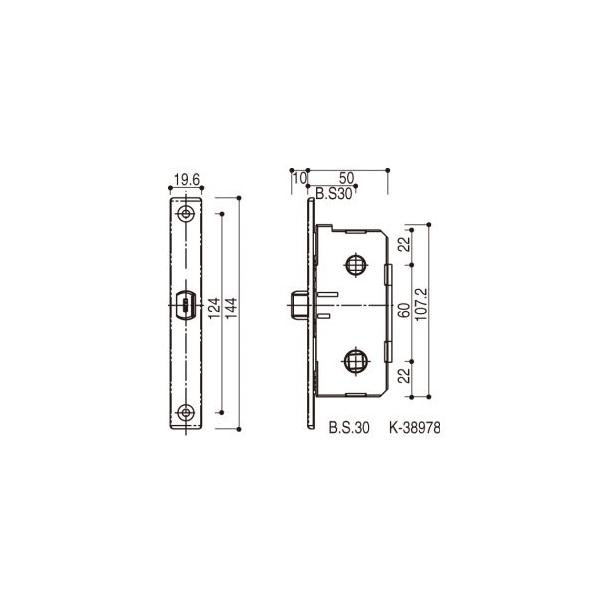 YKK AP HH-K-38978 右勝手 浴室ドアサニセーフII用 YW：ホワイト