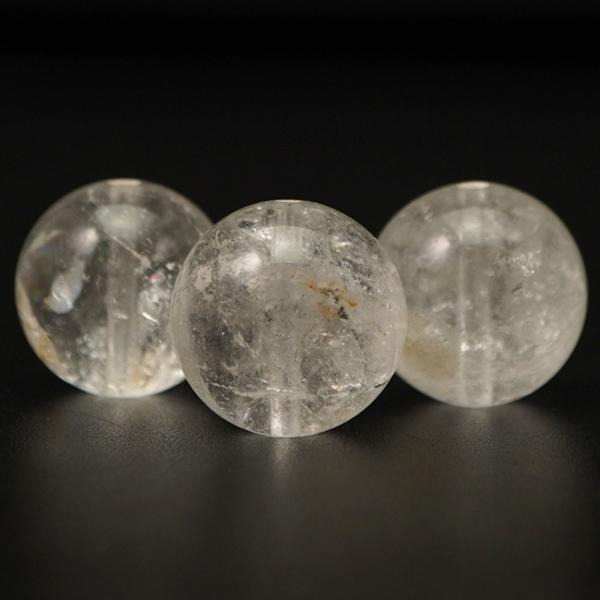 ヒマラヤ水晶 16mm 丸玉 ビーズ 1粒 バラ売り マニカラン 大玉
