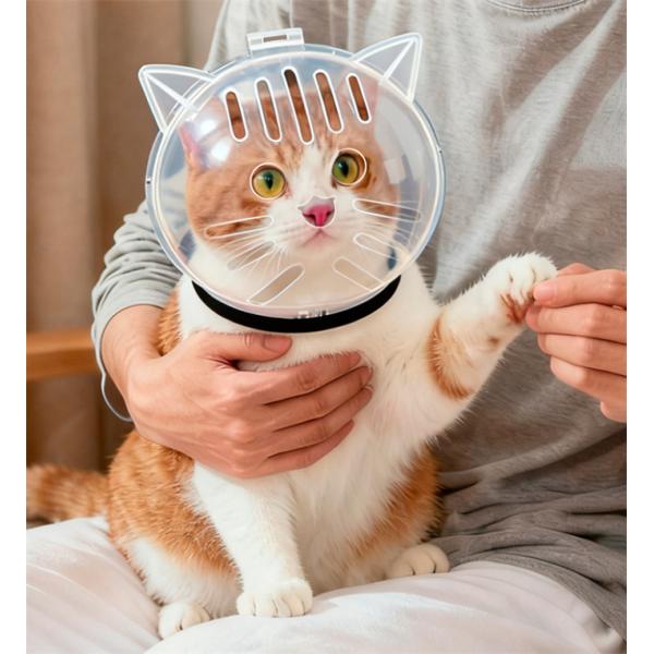 ユーザーフレンドリーなデザイン：爪切り用の猫の口輪の透明なデザインにより、鮮明な視認性が向上し、ユーザーはペットを快適に保ち、屋内または屋外での爪切りトレーニング中の不安を最小限に抑えながら自信を持って作業を行うことができます。ほとんどの機...