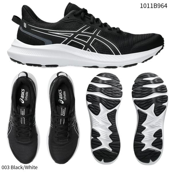 【アシックス】JOLT 5 EXTRA WIDE ウォーキングシューズ/ランニングシューズ/ASICS(1011B964) 003 Black/White