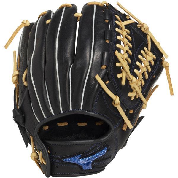 【ミズノ】少年軟式グラブ WILLDRIVE BLUE　オールラウンド用/右投げ/軟式グローブ　ジュニア/グローブ　ミズノMIZUNO(1AJGY35730) 0980 ブラック×ブロンド