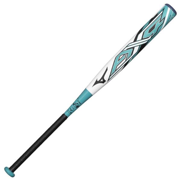 【ミズノ】ミズノプロ AX4 12インチ/エーエックスフォー/ソフトボール用バット/MIZUNO(1CJFSA0284) 0125 ホワイト×ヒスイ