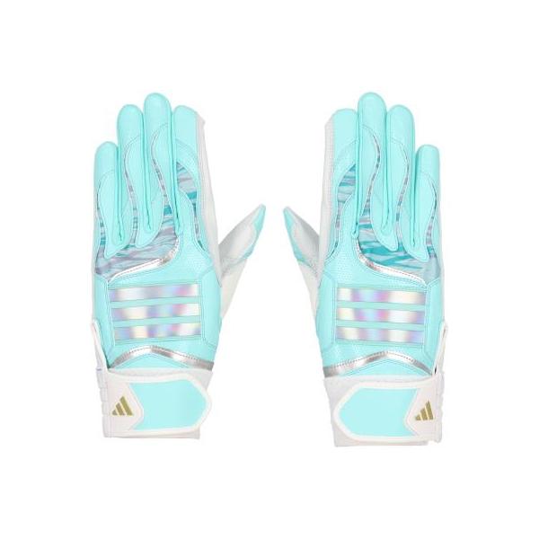 【アディダス】バッティンググローブ TOP1 両手用/バッティンググラブ/バッティング手袋/adidas(LBG205)2411M ミント/WHT