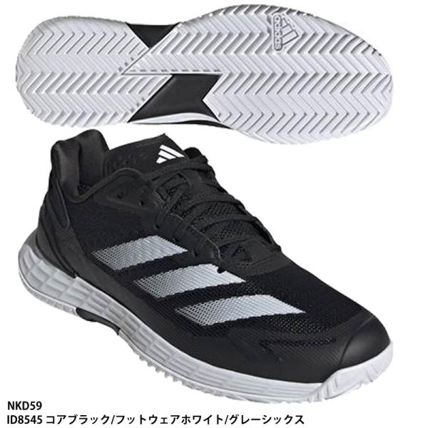 【アディダス】Defiant Speed 2 M テニスシューズ/adidas(NKD59)ID8545 コアブラック/フットウェアホワイト/グレーシックス