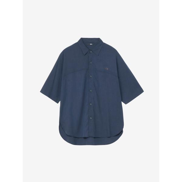 【THE NORTH FACE】S/S Arrowline Shirt ショートスリーブアローラインシャツ/ユニセックス/国内正規品/ノースフェイス(NR22563)   AN アビエイターネイビー