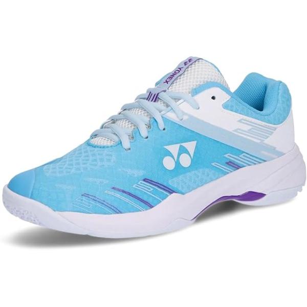 【ヨネックス】パワークッションカスケードアクセルスリム　POWER CUSHION/バドミントンシューズ/YONEX(SHBCA1S) 633 サックス/ホワイト