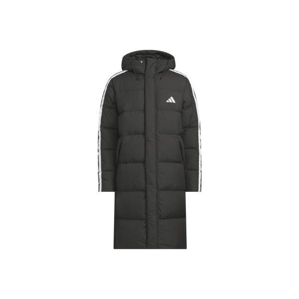 【アディダス】M 3S ロングダウンコート スリーストライプス/レギュラーフィット/ダウン/コート/adidas (WF945) JZ8731 ブラック