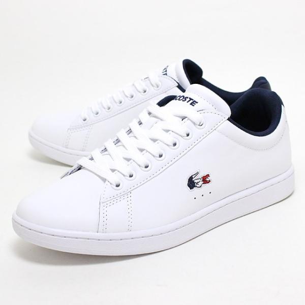 ラコステ Lacoste Sfa0048 Carnaby Evo Tri 1 ホワイトネイビーレッド スニーカー レディース 靴 Www Carolinetrudelco Com