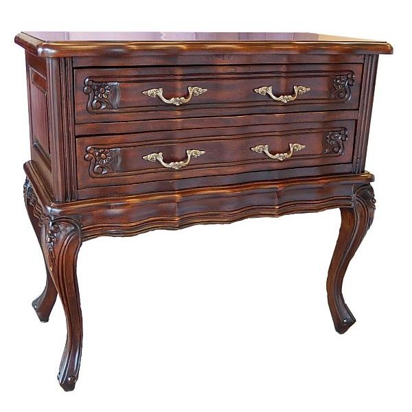 チェスト アンティーク調マホガニー無垢材