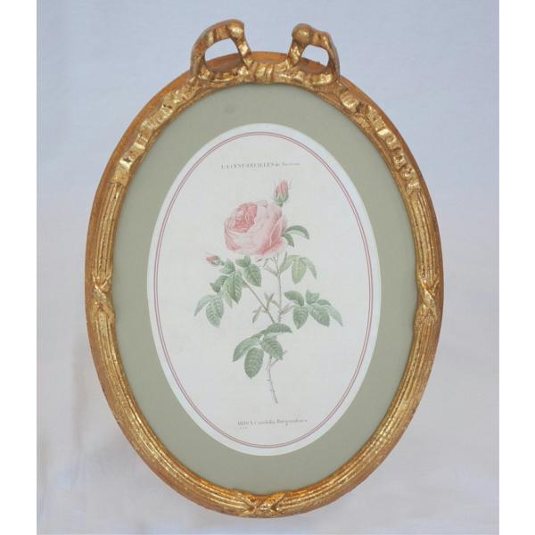 ルドゥーテ 薔薇の額絵 壁掛け リボン額縁 可愛い アンティーク風 シャビーシック リボン バラ額絵 バラ 楕円 薔薇 ヴィクトリア ゴールド 金 クラシック Buyee Buyee Japanese Proxy Service Buy From Japan Bot Online