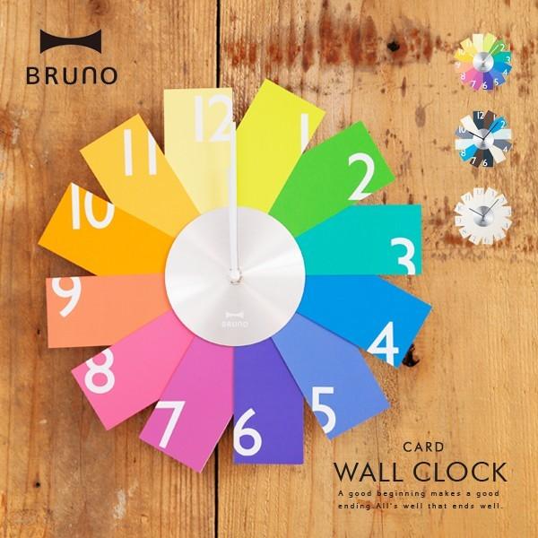 BRUNO 壁掛け時計 ウォールクロック BRUNO ブルーノ カード