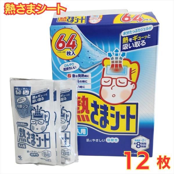 小林製薬 熱さまシート 大人用 12枚 冷却シート コストコ 送料無料 ゆうパケット