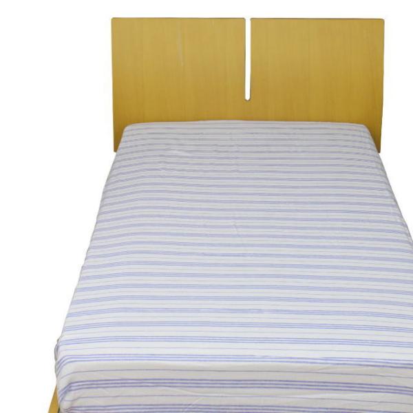 シングルボックスシーツ ブルーボーダー/S : 輸入雑貨屋 BON ETO